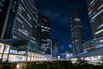 東京 品川 高層ビル群 夜景