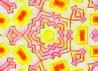 Presewatercolor Colorful digital graphic kaleidoscope symmetry mandala style in laser light trial pattern, Tie Dye , spiderweb art abstract backt Style = Bold..Output Size = Medium..Lightness = Normal