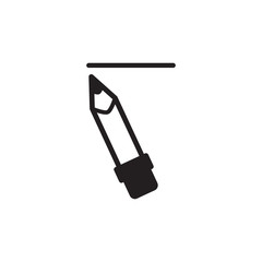 pencil icon vector trendy style