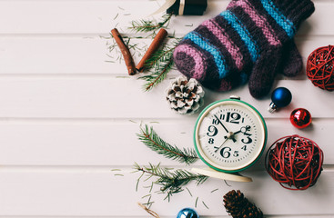 Christmas and New Year holiday background and wallpaper