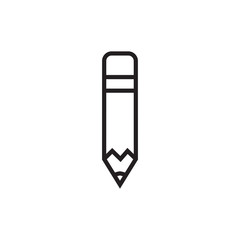 pencil icon vector trendy style