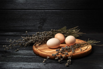 still life eggs