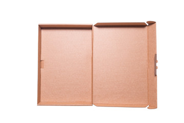 Brown craft carton cardboard box inside