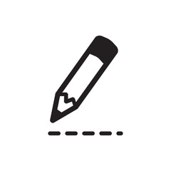 pencil icon vector trendy style