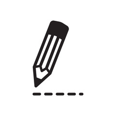 pencil icon vector trendy style