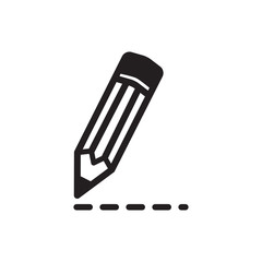 pencil icon vector trendy style