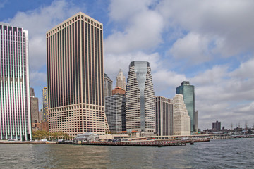 Fototapeta na wymiar New York, NY, Manhattan, skyline, outdoors, background