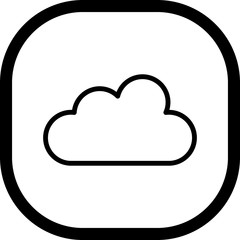 Cloud Vector Icon With White Background