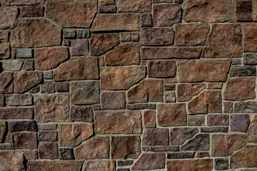 sidelit stone wall
