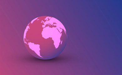 mondo, pianeta, appoggiato, globo, sfera