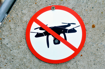 ban sign the use of drones