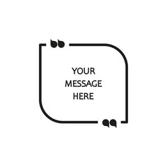 Template for quotes. Simple vector illustration