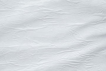 Blank white crumpled creased torn paper poster texture surface background