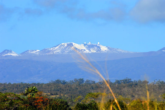 Mauna Kea And Snow Capped Peaks