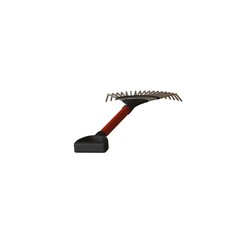 Garden rake on a white background, isolate. 3D rendering of excellent quality in high resolution. It can be enlarged and used as a background or texture.