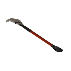 Garden rake on a white background, isolate. 3D rendering of excellent quality in high resolution. It can be enlarged and used as a background or texture.