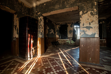 Fototapeta premium Abandoned train station