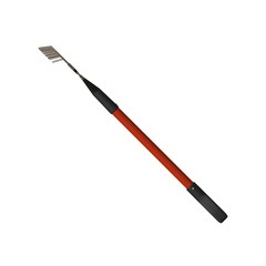 Garden rake on a white background, isolate. 3D rendering of excellent quality in high resolution. It can be enlarged and used as a background or texture.