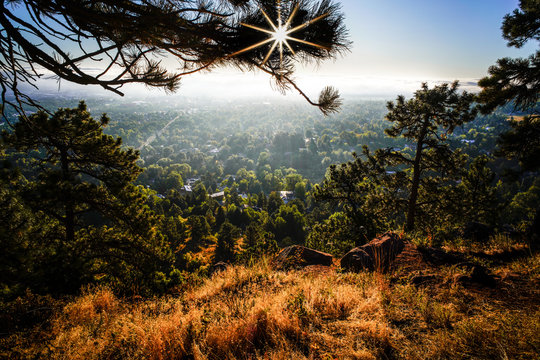 Boulder Colorado Sunrise Fog