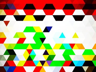 colorful seamless pattern with triangles