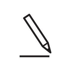 pencil icon vector trendy style