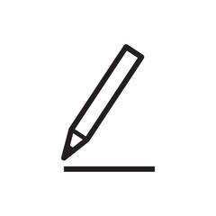 pencil icon vector trendy style