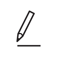 Obraz premium pencil icon vector trendy style