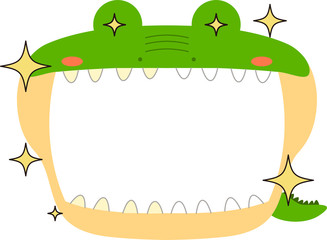 Cute crocodile whiteboard