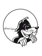 Maulwurf erde Maulwurfhügel witzig spass garten süss niedlich tier graben erdhaufen cartoon rund button einfarbig