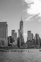 abstract architecture photography in New York city black and white image