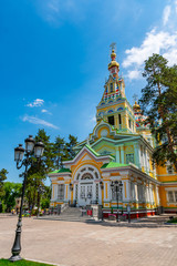 Fototapeta na wymiar Almaty Zenkov Cathedral 98
