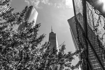 abstract architecture photography in New York city black and white image