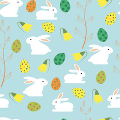 Happy easter. Seamless vector pattern.