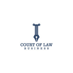 Court of law logo design for lawyer
