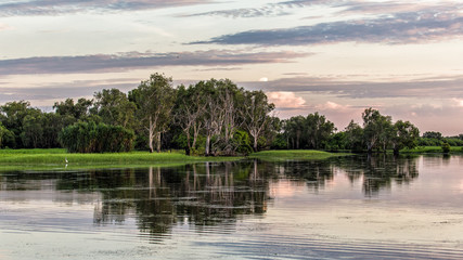 Fototapeta premium The Yellow water billabong, called Ngurrungurrudjba by thes