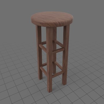 Wooden stool