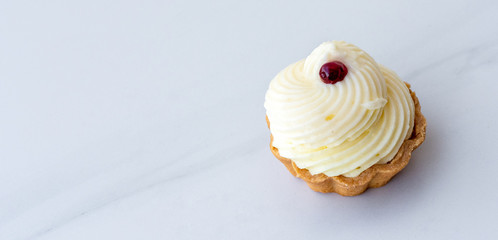 Mini tart with fresh custard