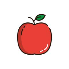 Isolated apple icon fill vector design