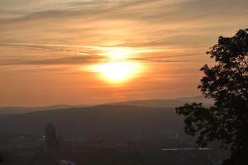 Sonnenaufgang über Bad Hersfeld