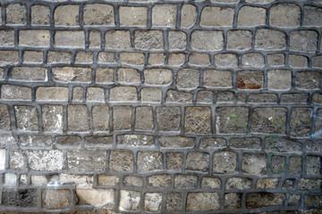 Wall made of old stones.