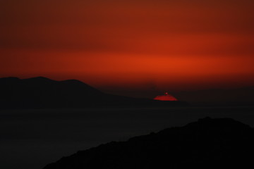Aegean island landscape and architecture: sea, wind, sand and sunlight
