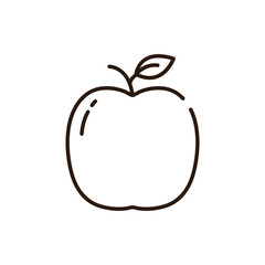 Isolated apple icon line vector design