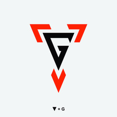 Triangle G logo Modern