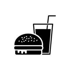 Burger and drink icon