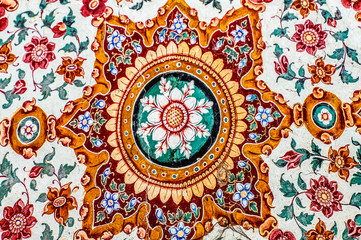 Islamic floral mosaic patter 
