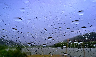 rain drops on window