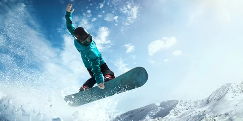Fotobehang Snowboarding. © Victoria VIAR PRO