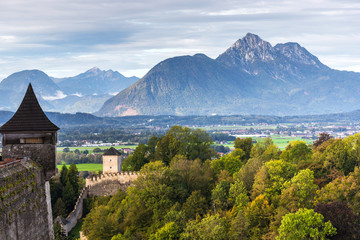 Fototapeta na wymiar castle hohensalzburg salzburg austria