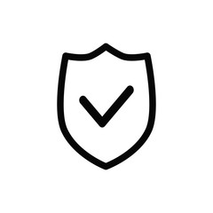 shield icon vector trendy flat style