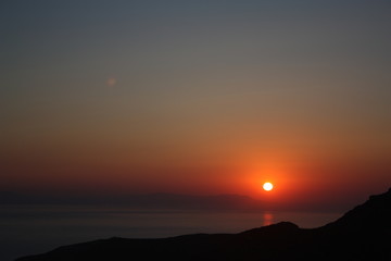 Aegean island landscape and architecture: sea, wind, sand and sunlight
